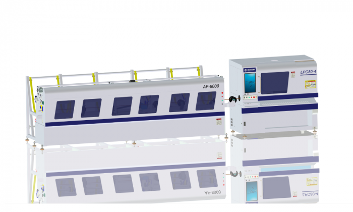 Высокоскоростной лазерный труборез с автоподачей Anji Jinke LPC80-A4-AF6000